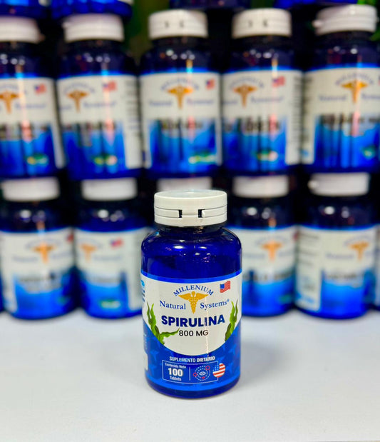 MILLENIUM NATURAL SYSTEM ESPIRULINA 800 MG *100 CAPSULAS