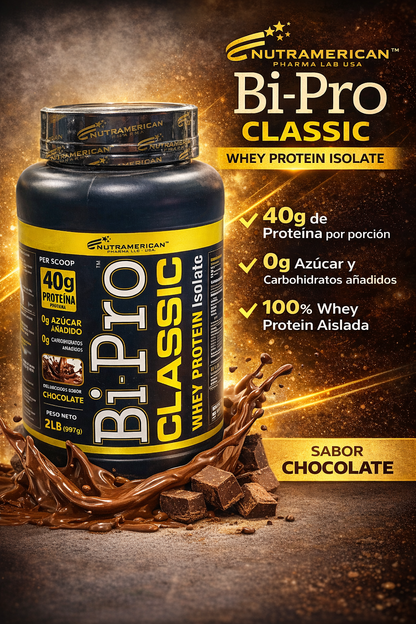 NUTRAMERICAN PROTEINA BIPRO CLASSIC CHOCOLATE POTE * 2 LIBRAS