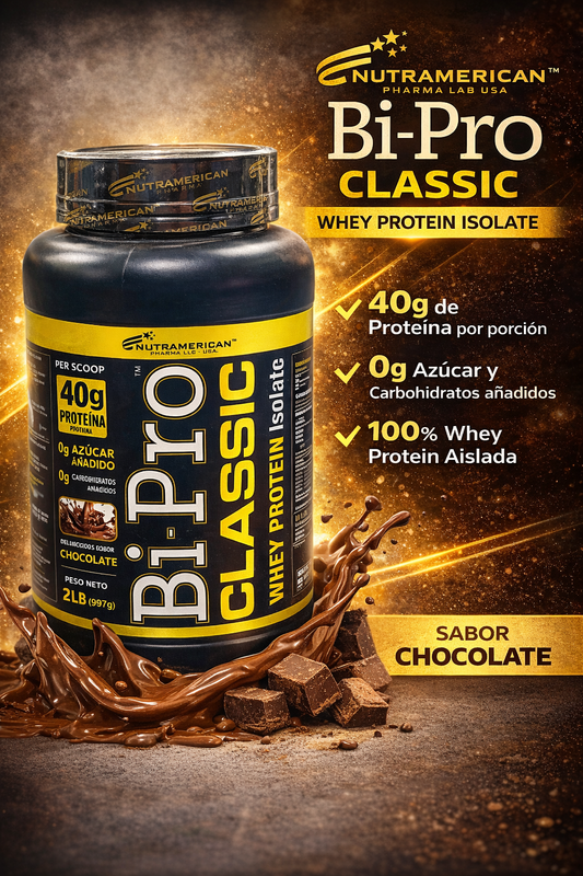 NUTRAMERICAN PROTEINA BIPRO CLASSIC CHOCOLATE POTE * 2 LIBRAS