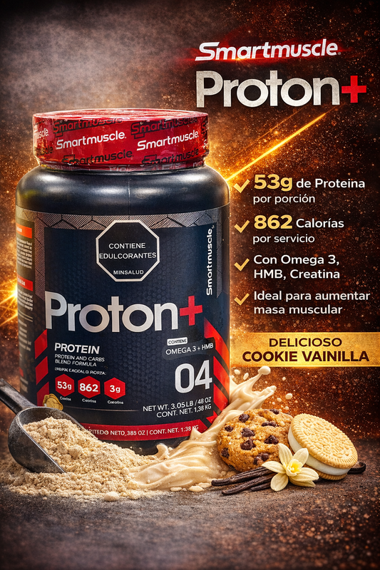 SMART MUSCLE PROTEINA PROTON + *3LB VAINILLA