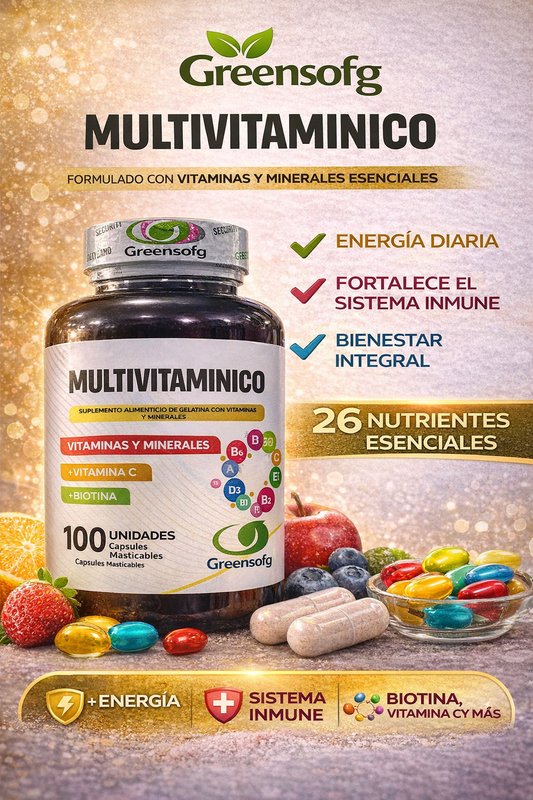 GREENSOFG MULTIVITAMINICO *100 UND