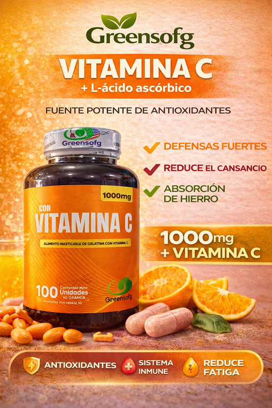GREENSOFG VITAMINA C *100 UND