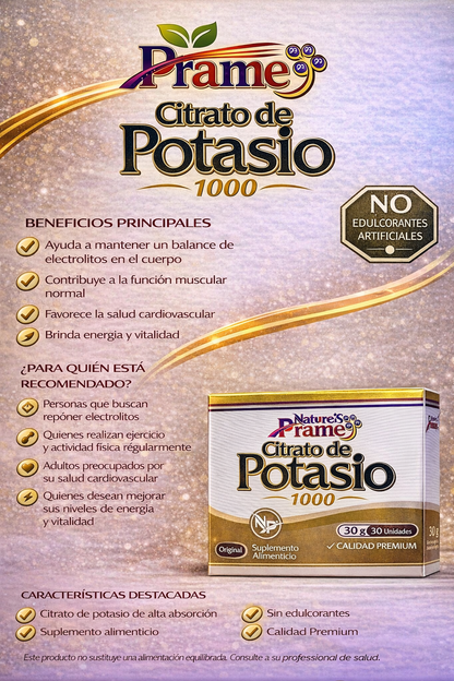 PRAME CITRATO DE POTASIO *30 UND
