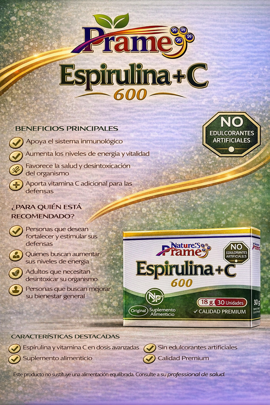 PRAME ESPIRULINA + C *30 UND