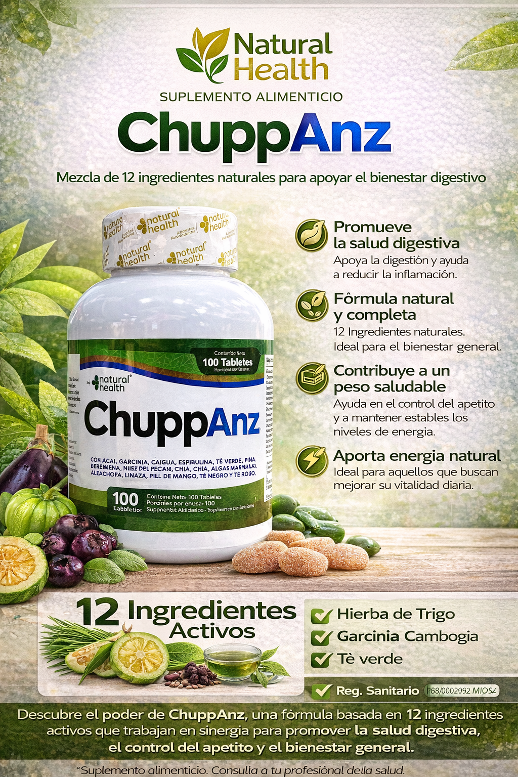 NATURAL HEALTH CHUPP ANZ *100 UND