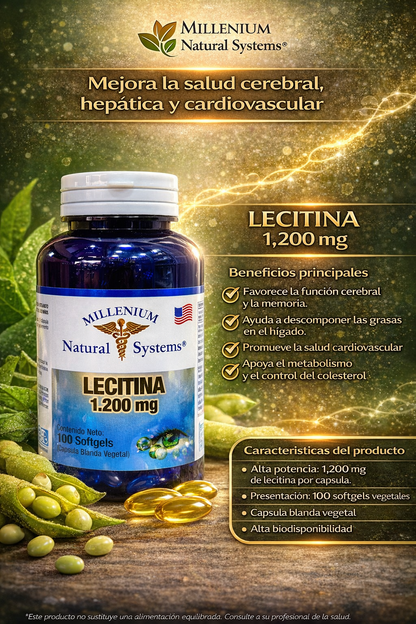 MILLENIUM NATURAL SYSTEM LECITINA *100 CAPSULAS