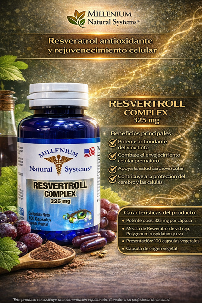 MILLENIUM NATURAL SYSTEM RESVERTROLL COMPLEX 325 MG *