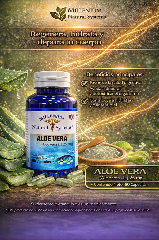 MILLENIUM NATURAL SYSTEM ALOE VERA *60 CAPSULAS