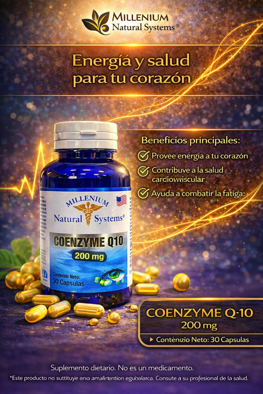MILLENIUM NATURAL SYSTEM COENZYME Q-10 200 MG *30 CAPSULAS