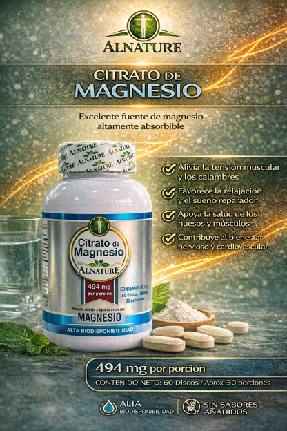 ALNATURE IMPROFARME CITRATO DE MAGNESIO *60 DISCOS