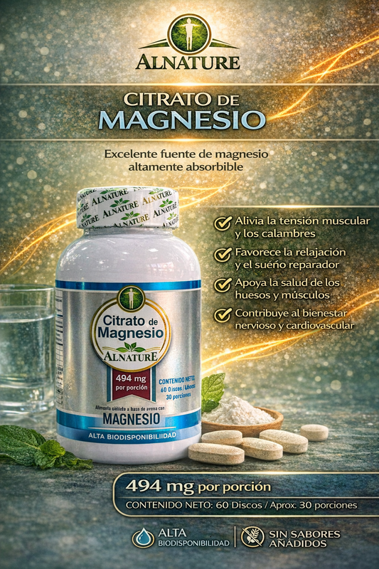 ALNATURE IMPROFARME CITRATO DE MAGNESIO *60 DISCOS