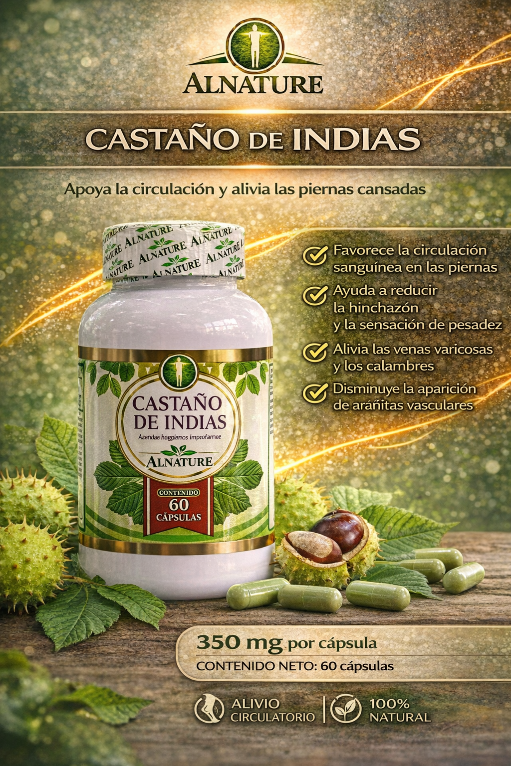 ALNATURE IMPROFARME CASTAÑO DE INDIAS *60 CAPSULAS