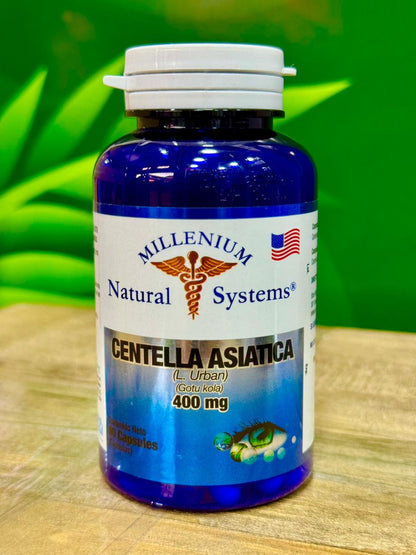 MILLENIUM NATURAL SYSTEM CENTELLA ASIATICA 400 MG *60 CAPSULAS
