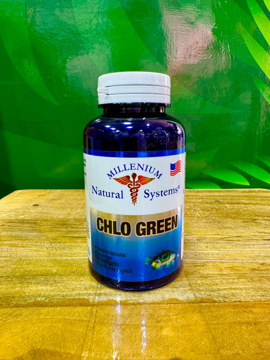 MILLENIUM NATURAL SYSTEM CHLO GREEN CLOROFILA *100 CAPSULAS