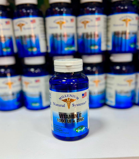 MILLENIUM NATURAL SYSTEM VITAMINA E 1000 UI + ZINC *60 CAPSULAS