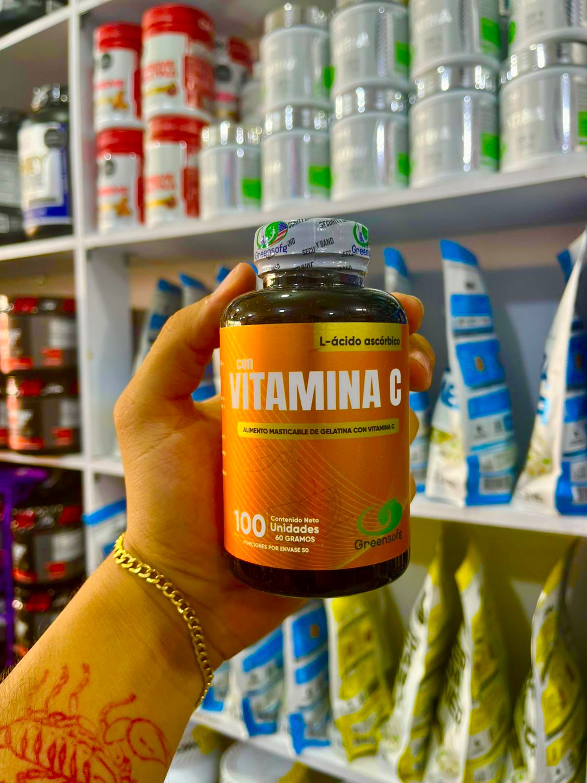 GREENSOFG VITAMINA C *100 UND