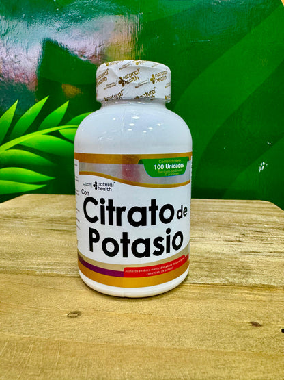 NATURAL HEALTH CITRATO DE POTASIO *100 UND