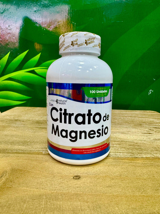 NATURAL HEALTH CITRATO DE MAGNESIO *100 UND